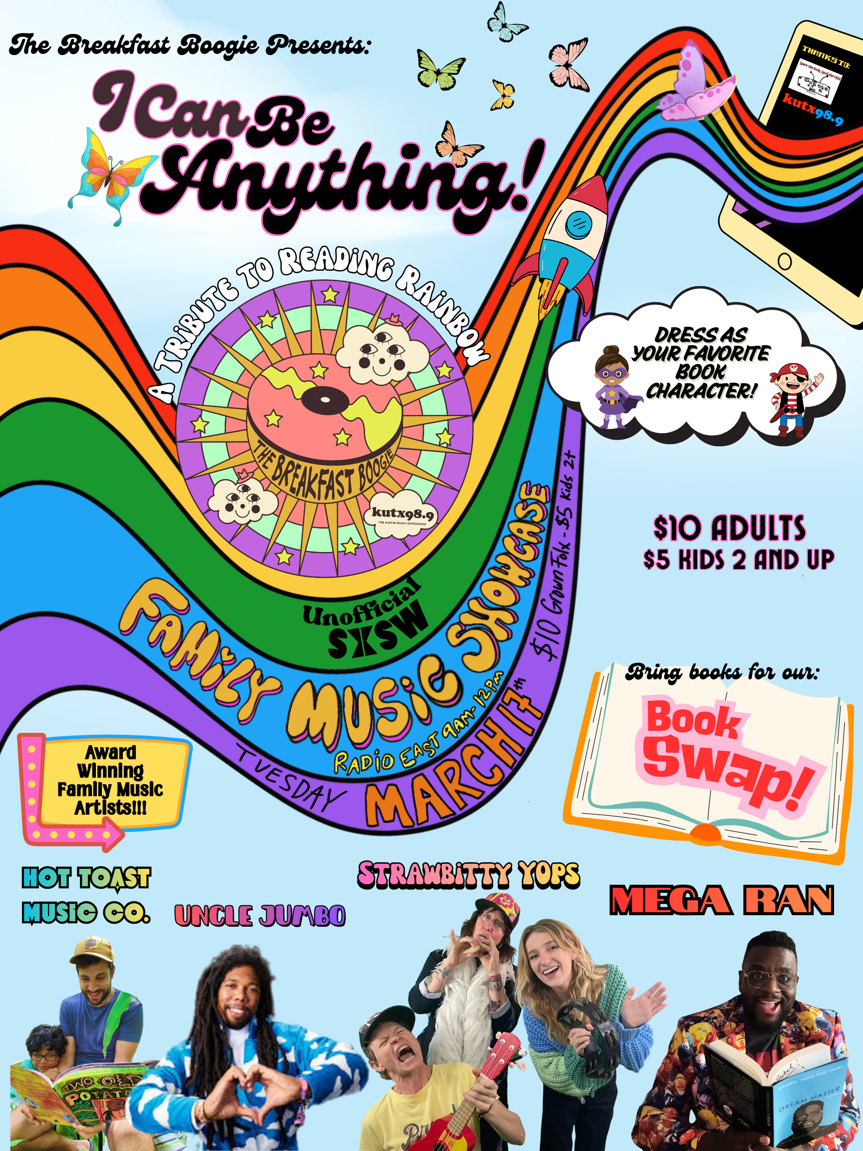 Breakfast Boogie - A Tribute to Reading Rainbow flier